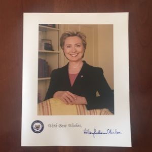 Hilary Rodham Clinton signed